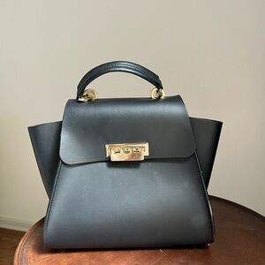 ZAC Zac Posen Top Handle Black Convertible Crossbody Bag and Backpack